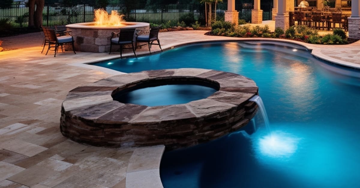 Houston Backyard Pool, Patio, Outdoor Kitchen Environments