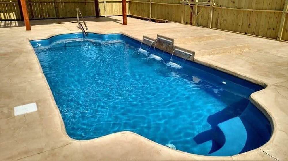 fiberglass pool in Houston, TX